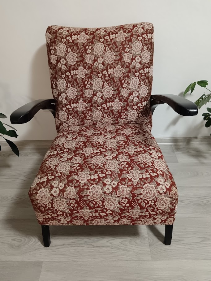 RETRO set - 60. léta - rozkládací gauč + 2 křesla - 2