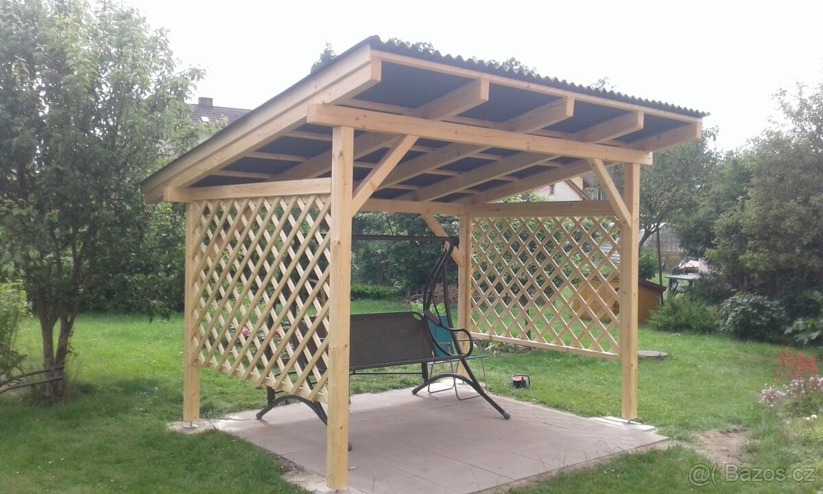 Zahradní pergola 3×4 m – možnost úprav - 2