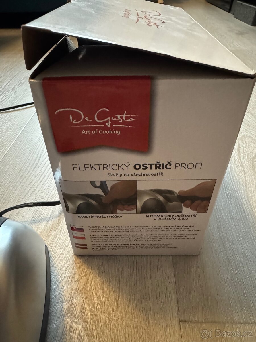 Elektický ostřič nožů a nůžek De Gusto profi - 2