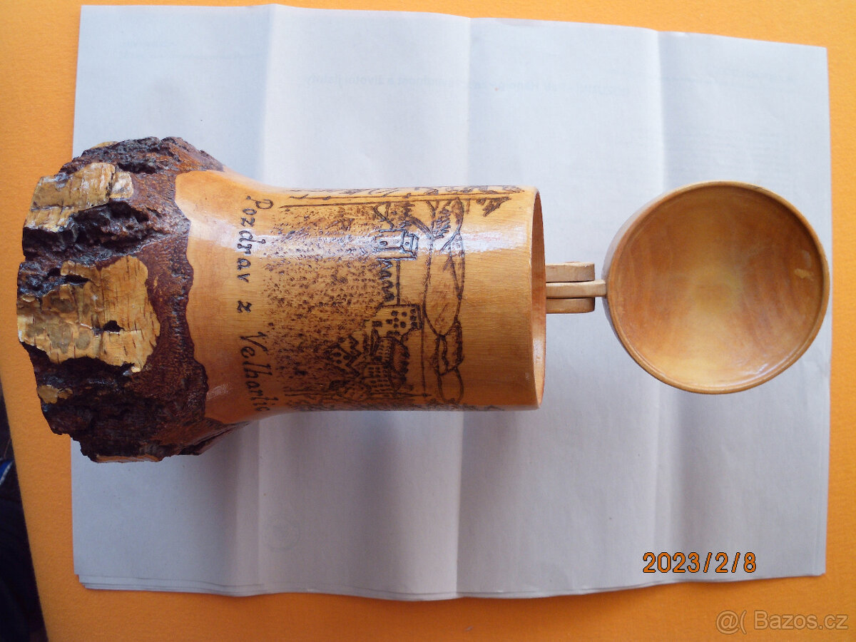 Dřevěný korbel - 2