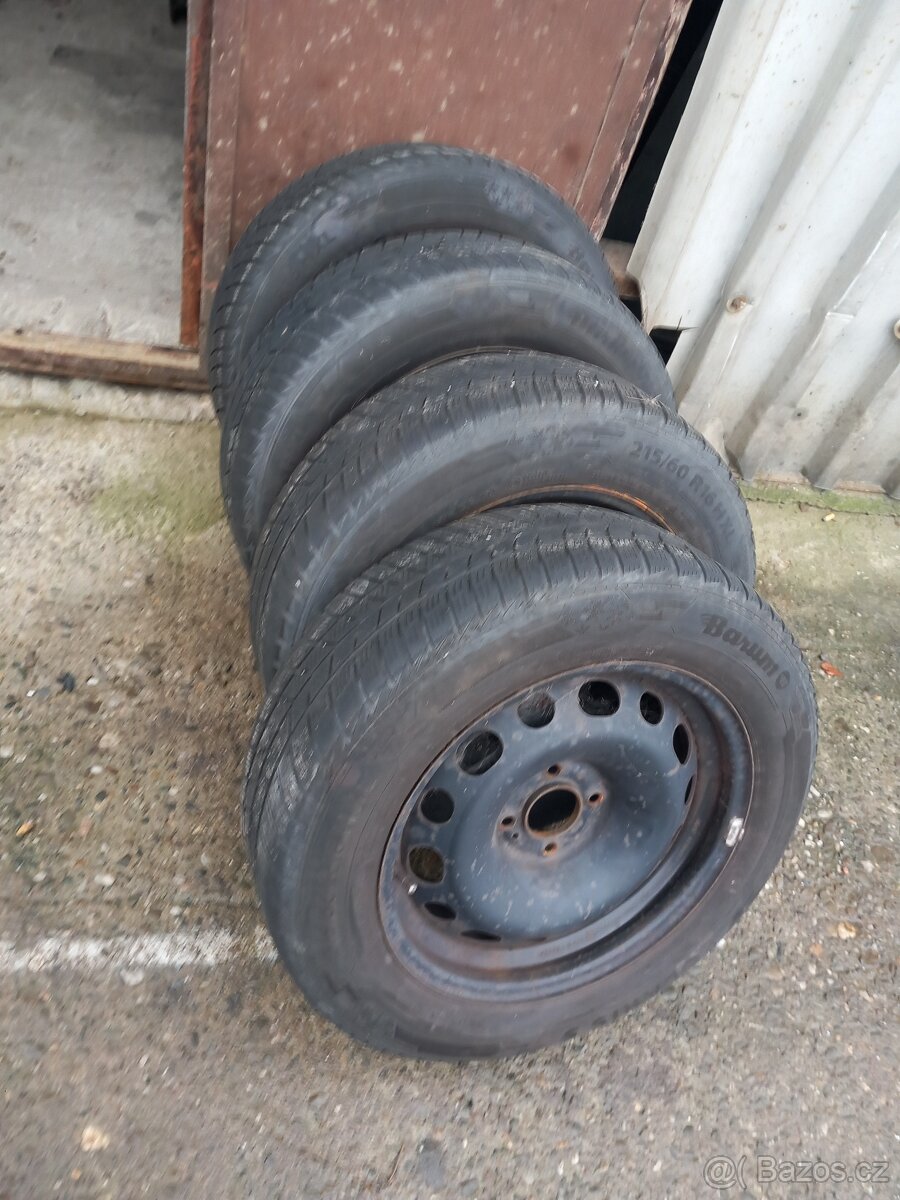 Zimni obuta kola 215/60/16 Peugeot,Citroen - 2