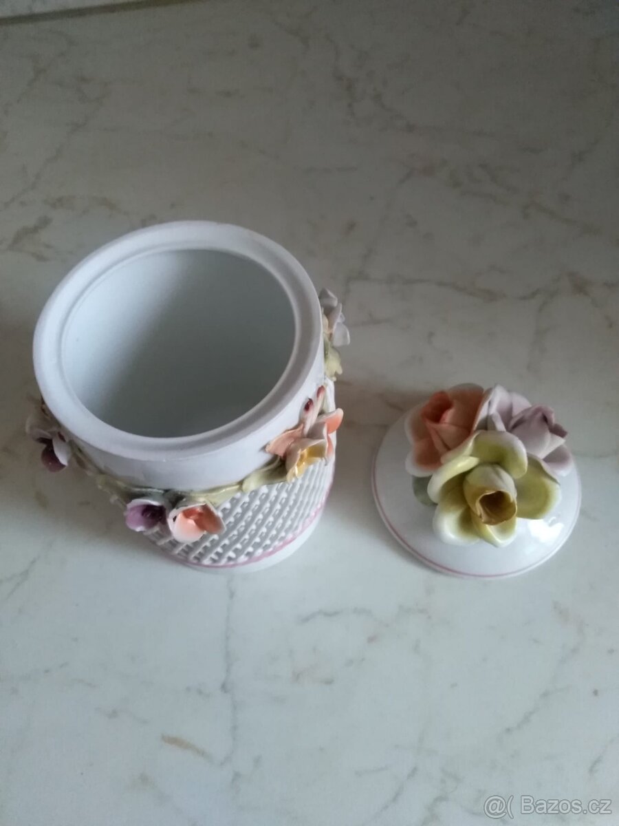 retro porcelánová dozička - 2