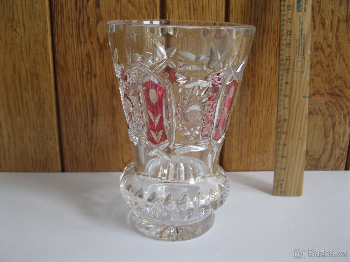 Retro mísa ,vázičky, keramické ,broušená..skleničky - 2