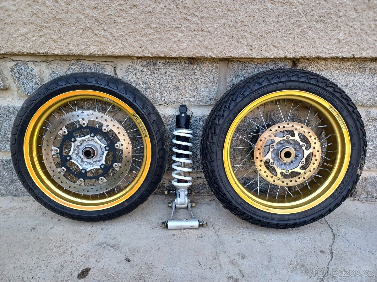 KTM LC4 640 - 620 KOLA, TLUMIČE, PUMPY, BRZDIČE ...