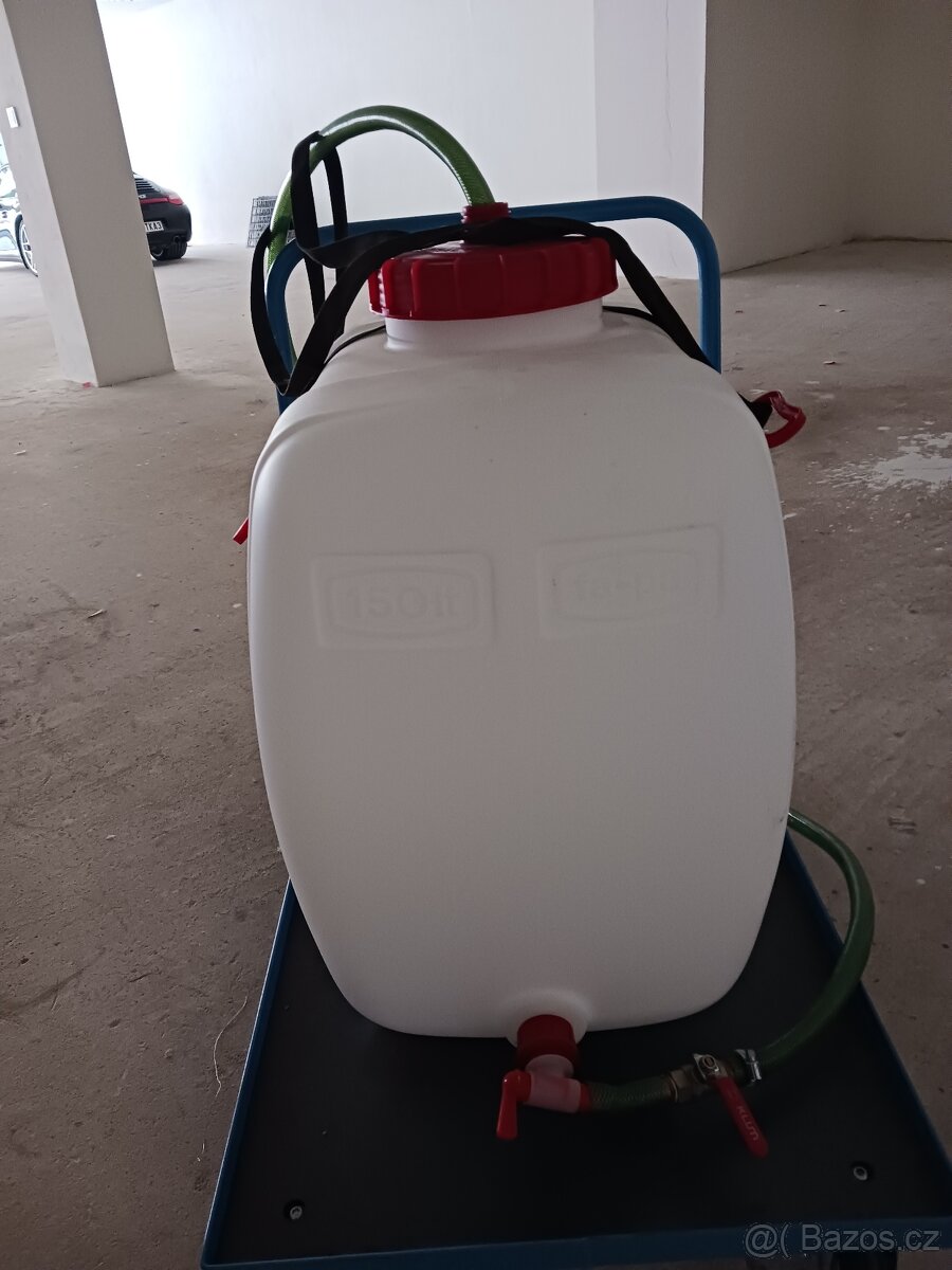 Potravinářský sud 150 litrů s vozíkem - 2