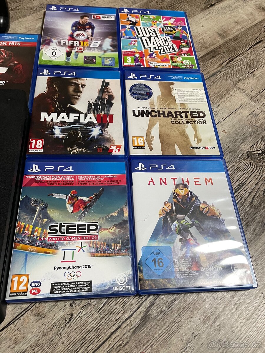 PlayStation 4 slim + chladič + hry - 2