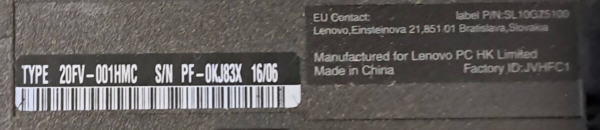 Notebook Lenovo ThinkPad L460, model 20FV-00 - 2