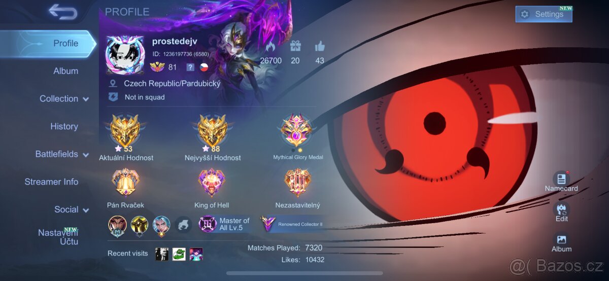 Mobile Legends účet - 2