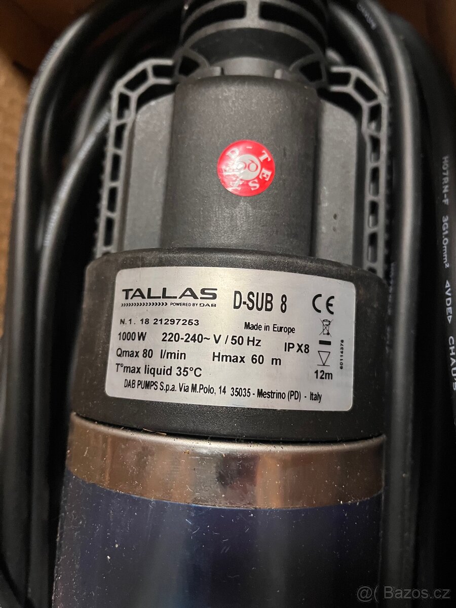 Čerpadlo do vrtu Tallas D-SUB 8 - 2