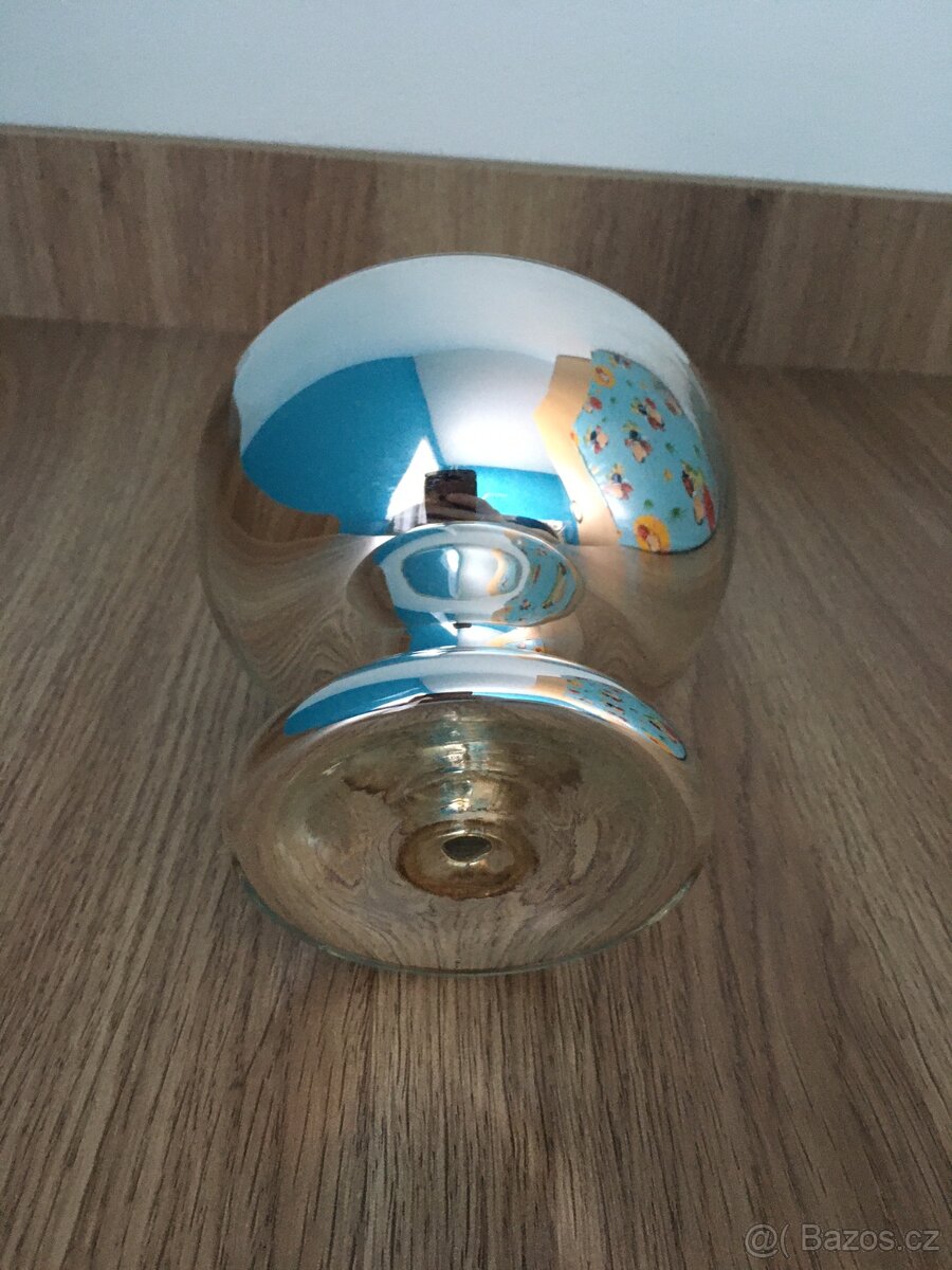 Stříbřené sklo - tzv. selské stříbro - 2