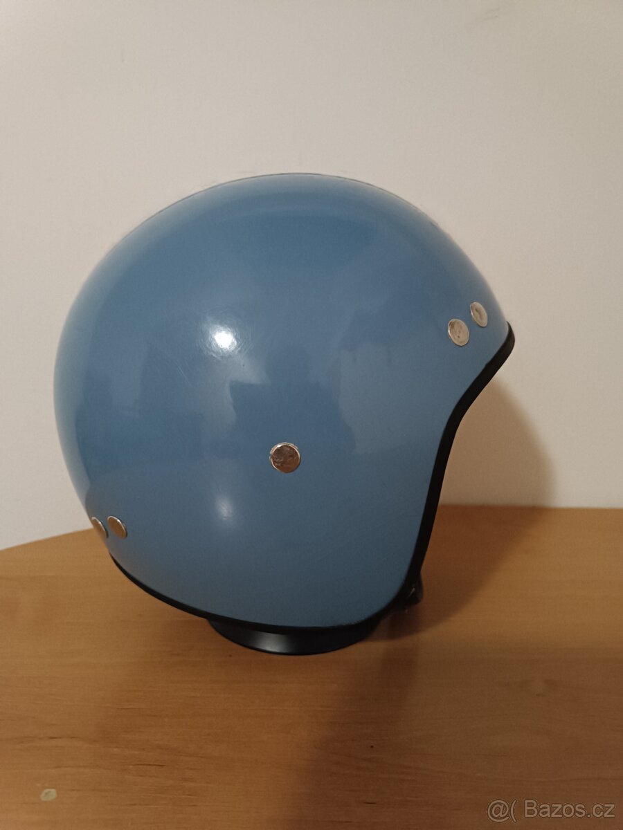 Stará přilba, helma - modrá - 2