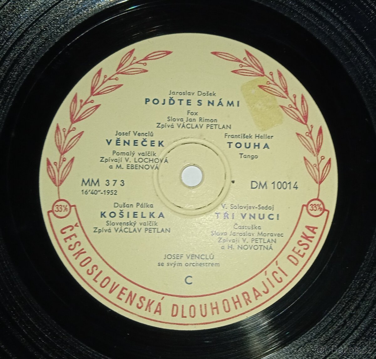 Gramofonová deska zn. Supraphon - 2