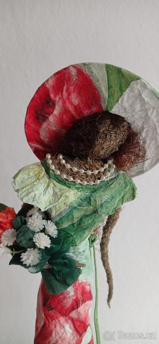 dekorace - papírová panenka - 2