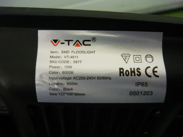 LED světlomet 10W 6000K 850lm - 2