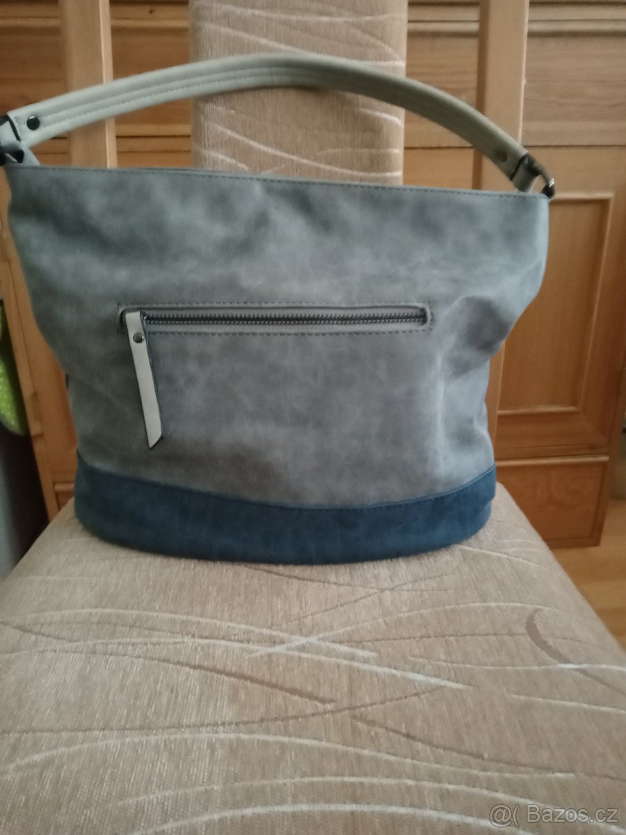 Kabelka šedo-modrá - 2