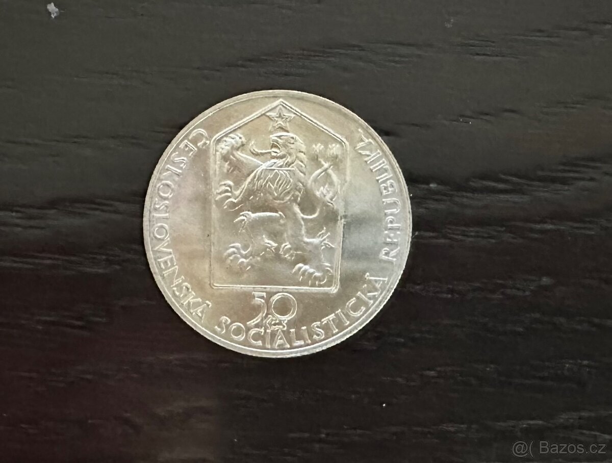 Stříbrná mince 50 Kčs - 2