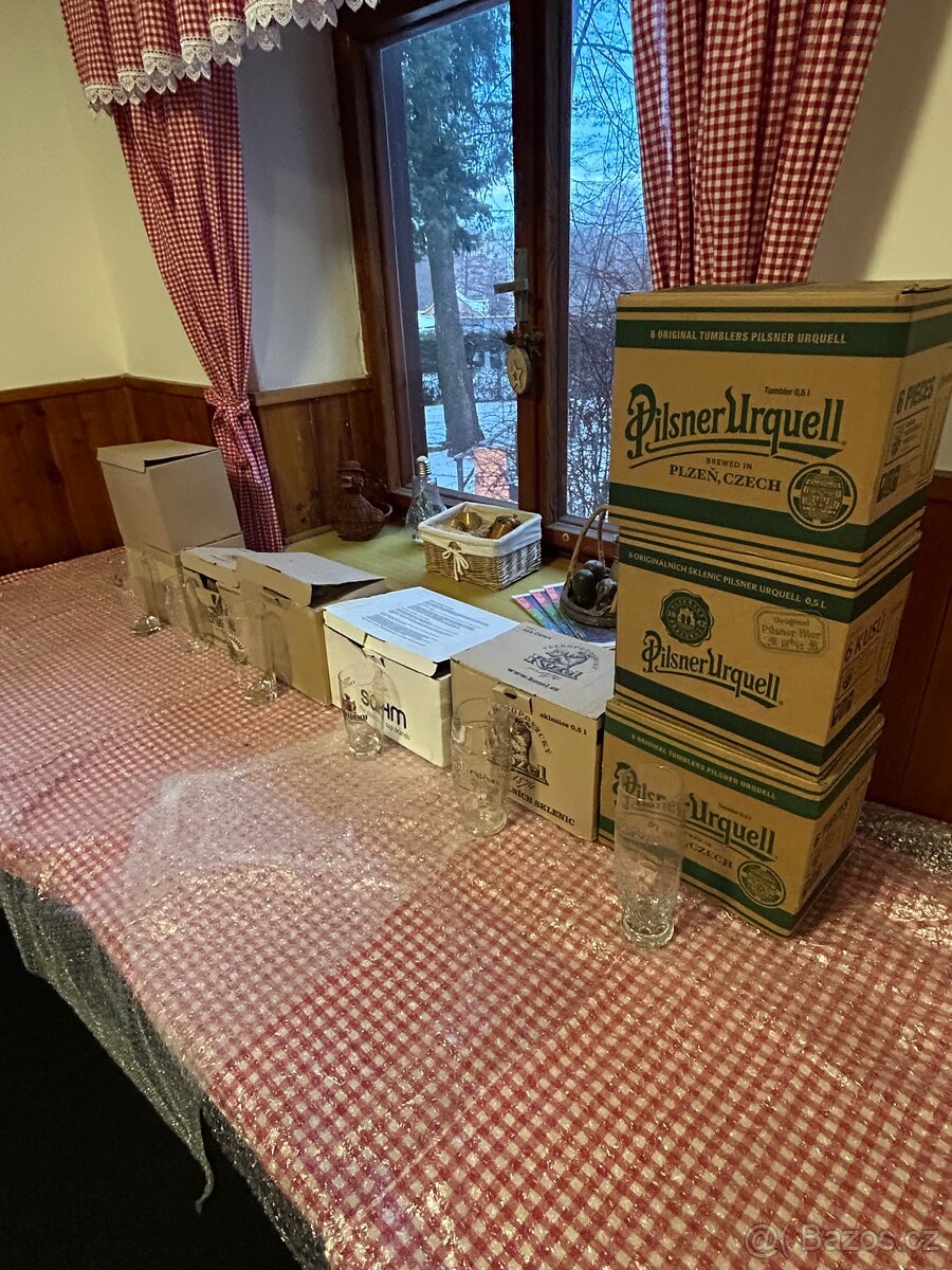 Pivní sklo nové nepoužité - 2