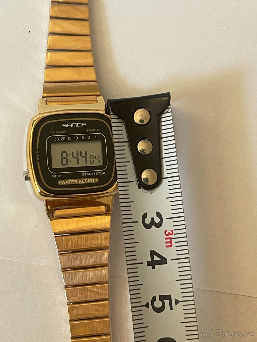 Retro digitálky damské s alarmem, stopkami - 2