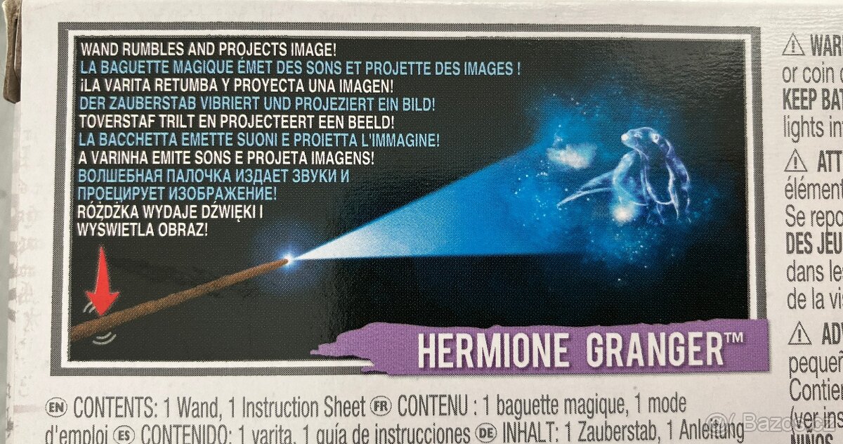 Kouzelnická hůlka Hermiony s projekcí. - 2