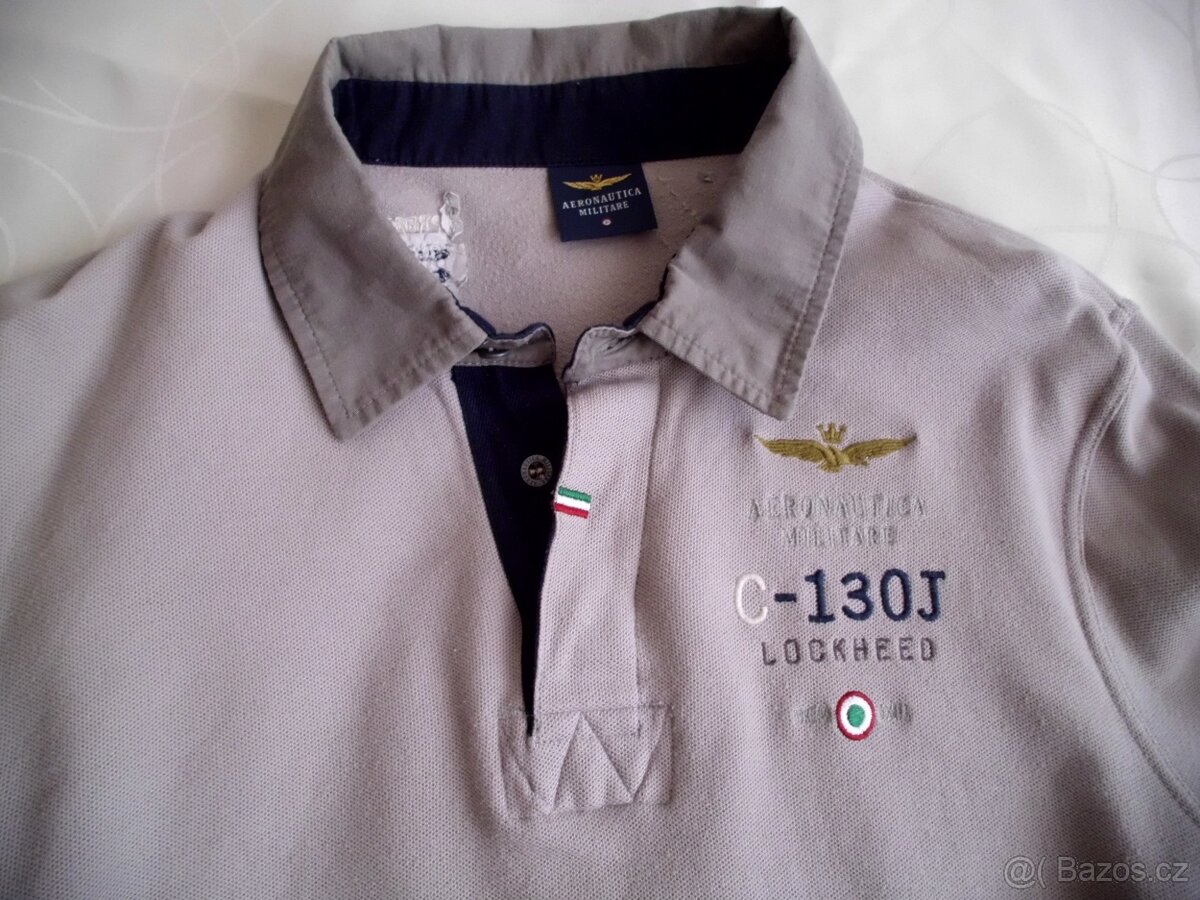 Aeronautica Militare pánske slim polo tričko M - 2
