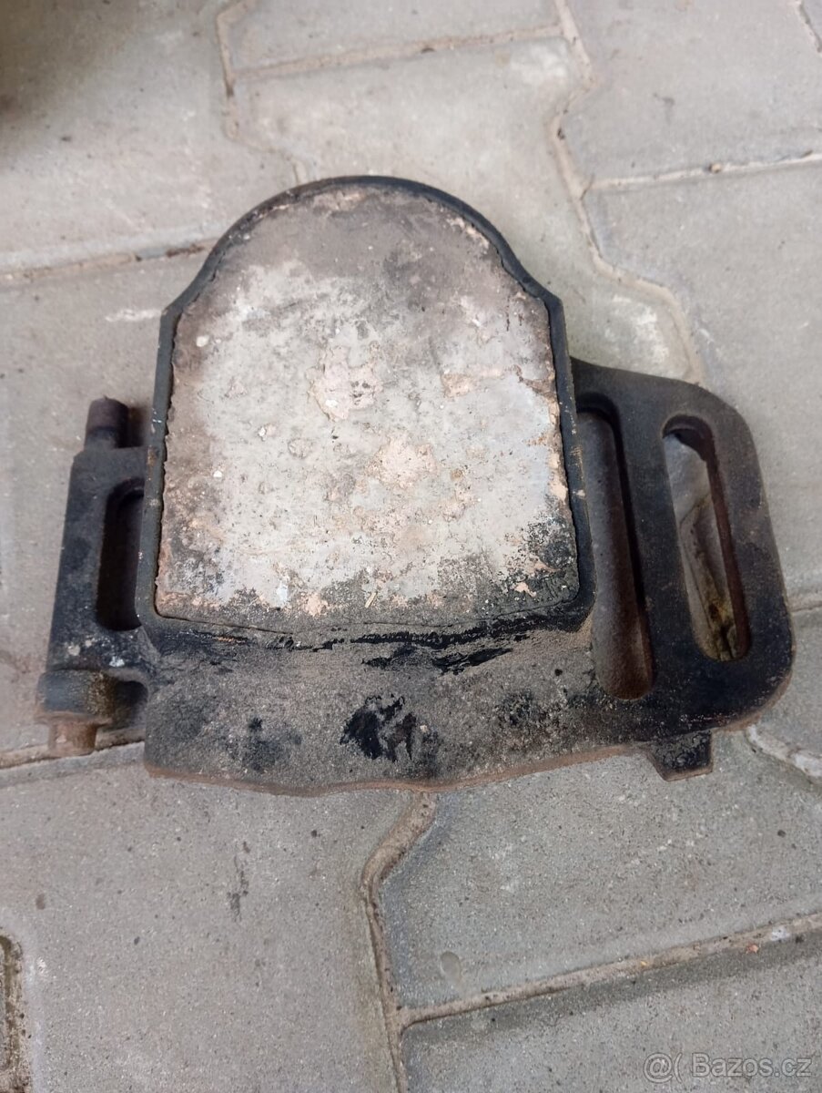 Dvířka spalovací komory Dakon FB s cihlou - 2