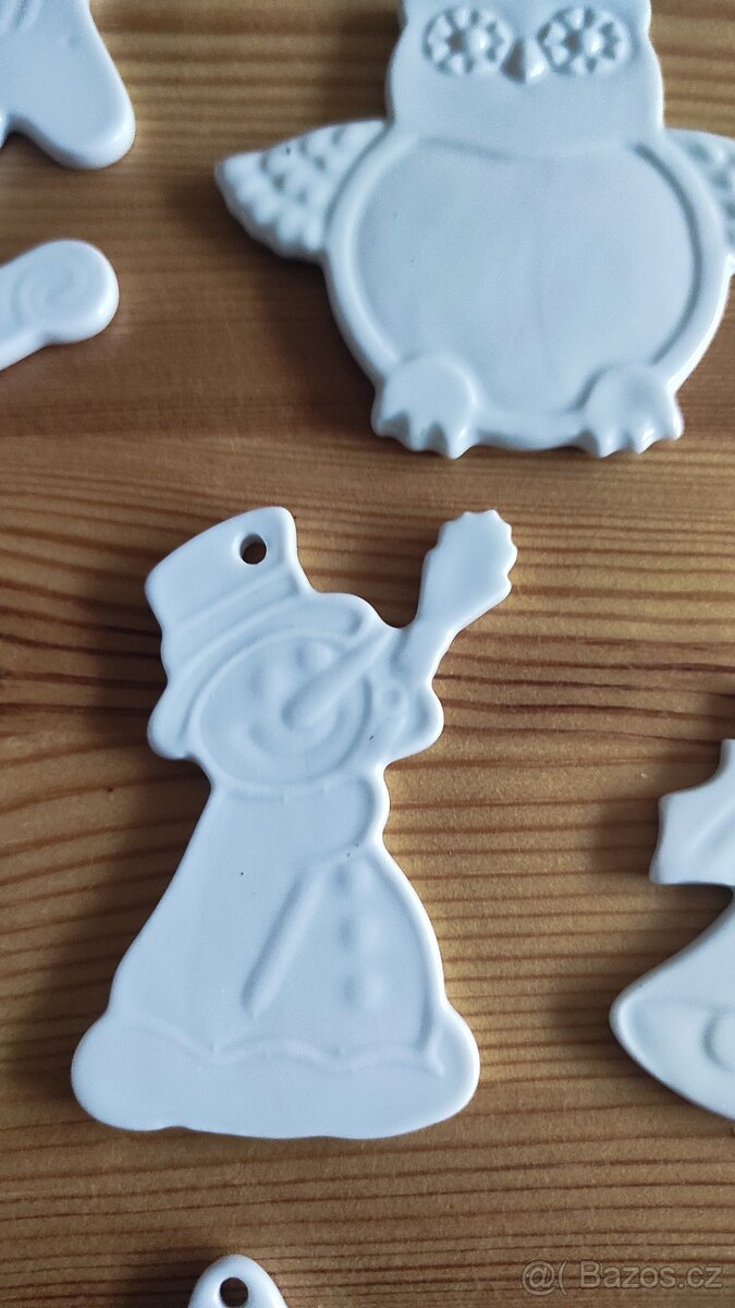 Porcelánové vánoční ozdoby - 2