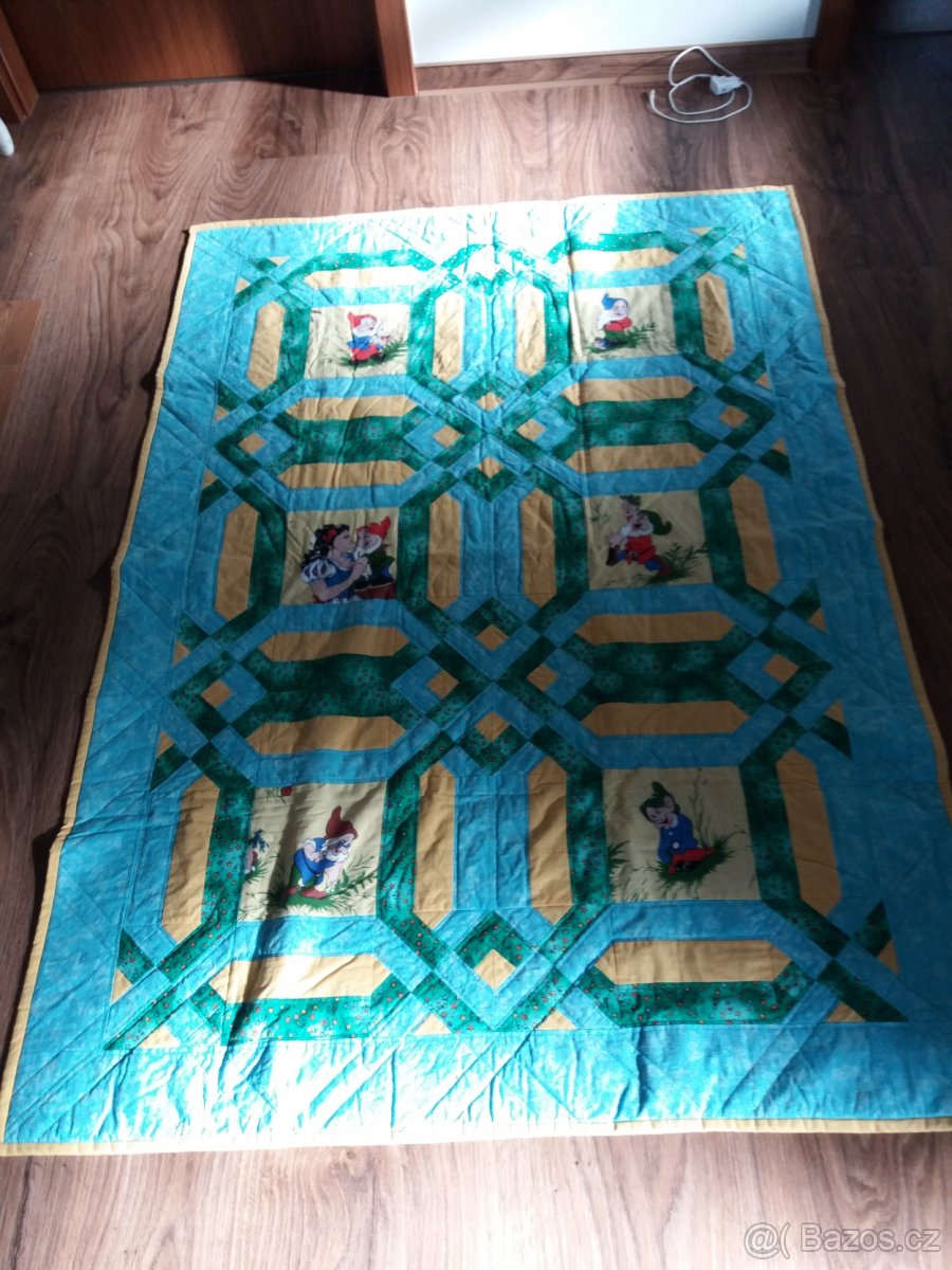 Dětská patchwork deka 120 x 175 cm - 2