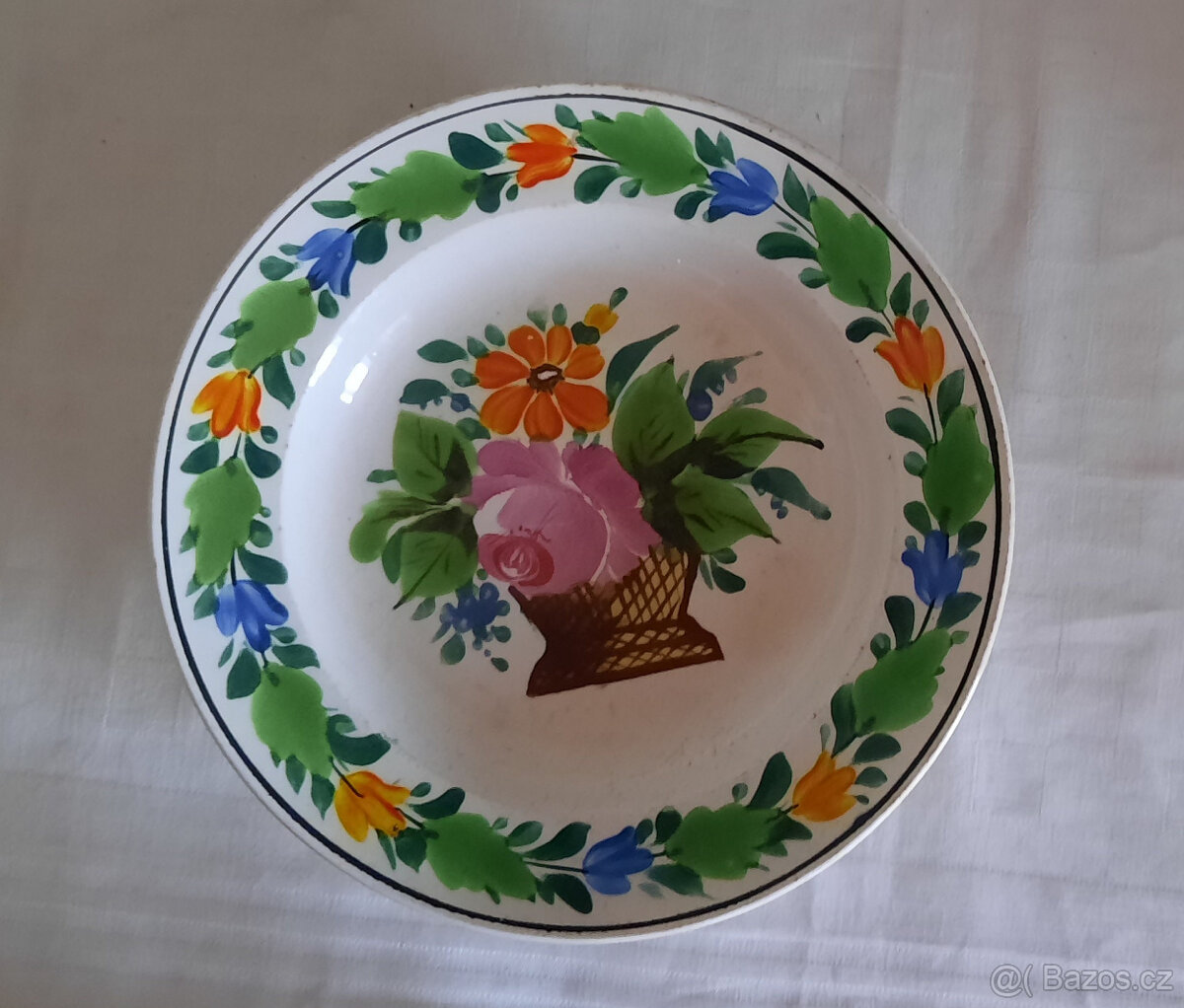 Malovaný keramický talíř - 2