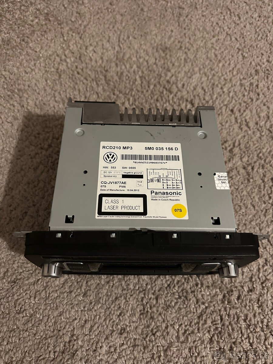 Originální VW POLO Autorádio CD - 2