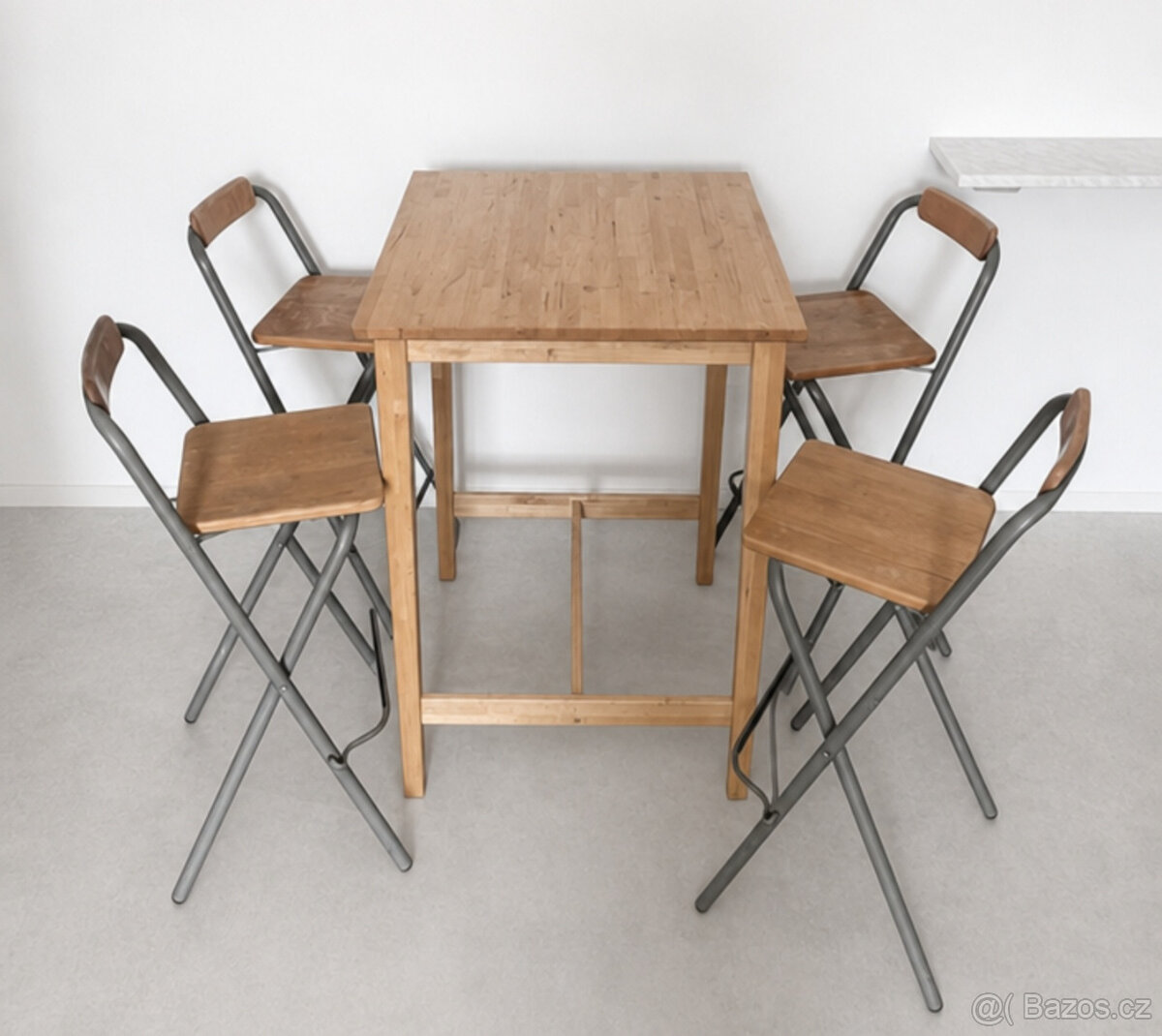 Barový set IKEA: stůl + 4 židle - 2