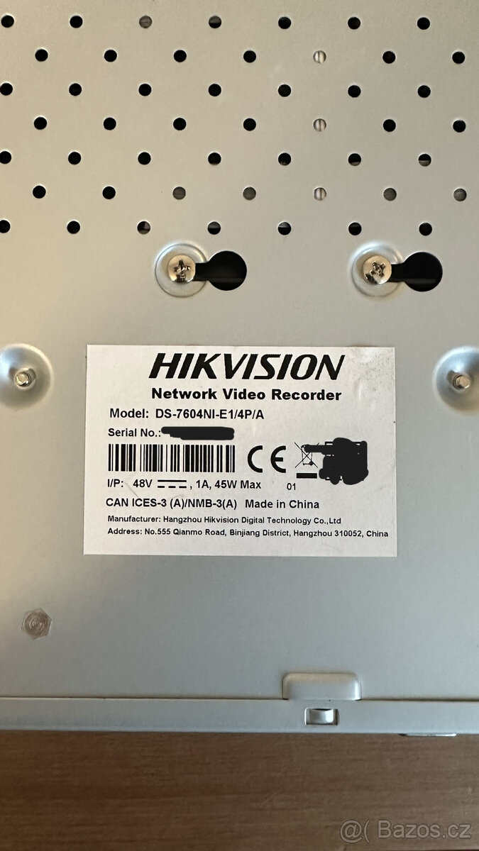 🎥 Kamerové 4kanálové PoE NVR Hikvision DS-7604NI-E1/4P - 2