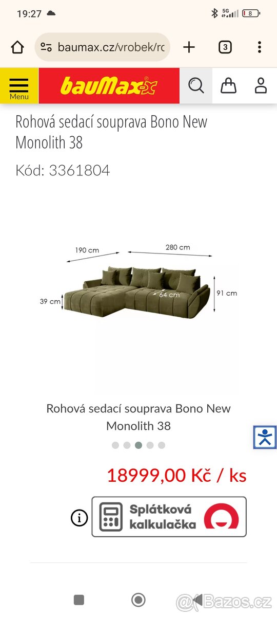 Sedací Souprava Bono - 2