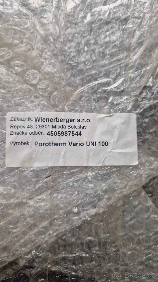 Překlad s roletovou schránkou Porotherm XP Vario UNI komplet - 2