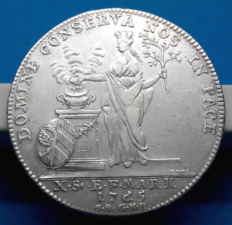 Stříbrná mince císař František Lotrinský - 2