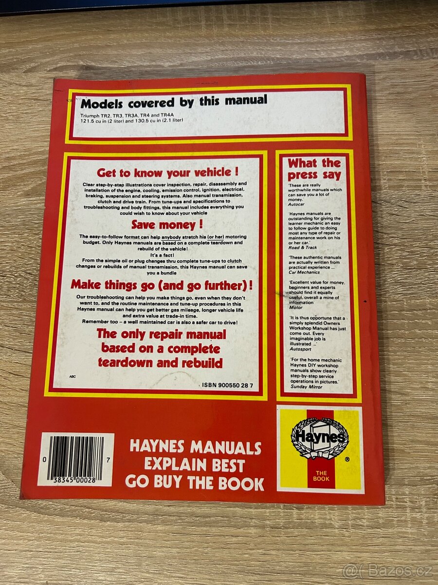 TRIUMPH TR2,3,3A,4,4A Servisní manuál/ dílenská příručka - 2