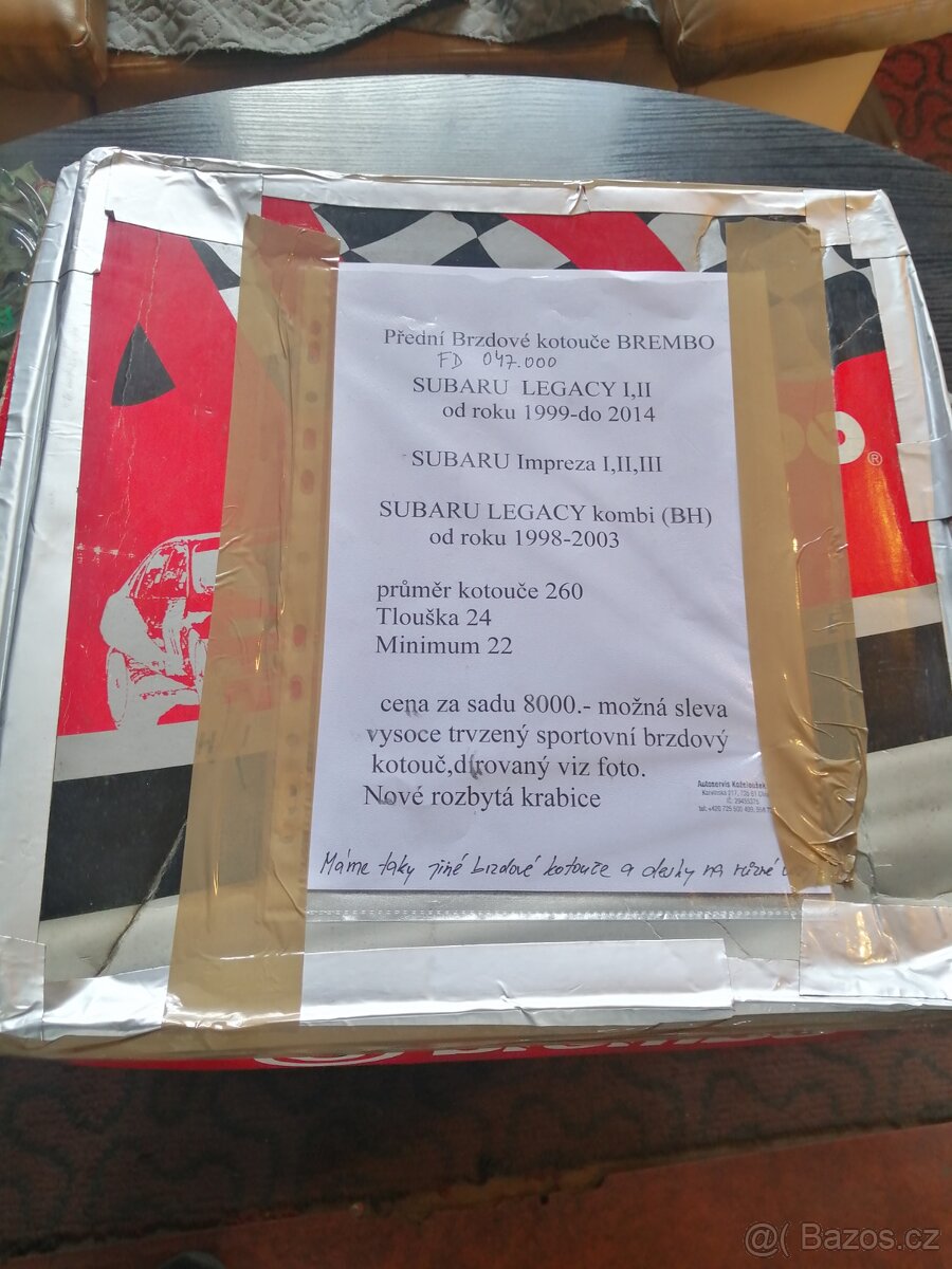 Přední brzdové kotouče Brembo subaru - 2