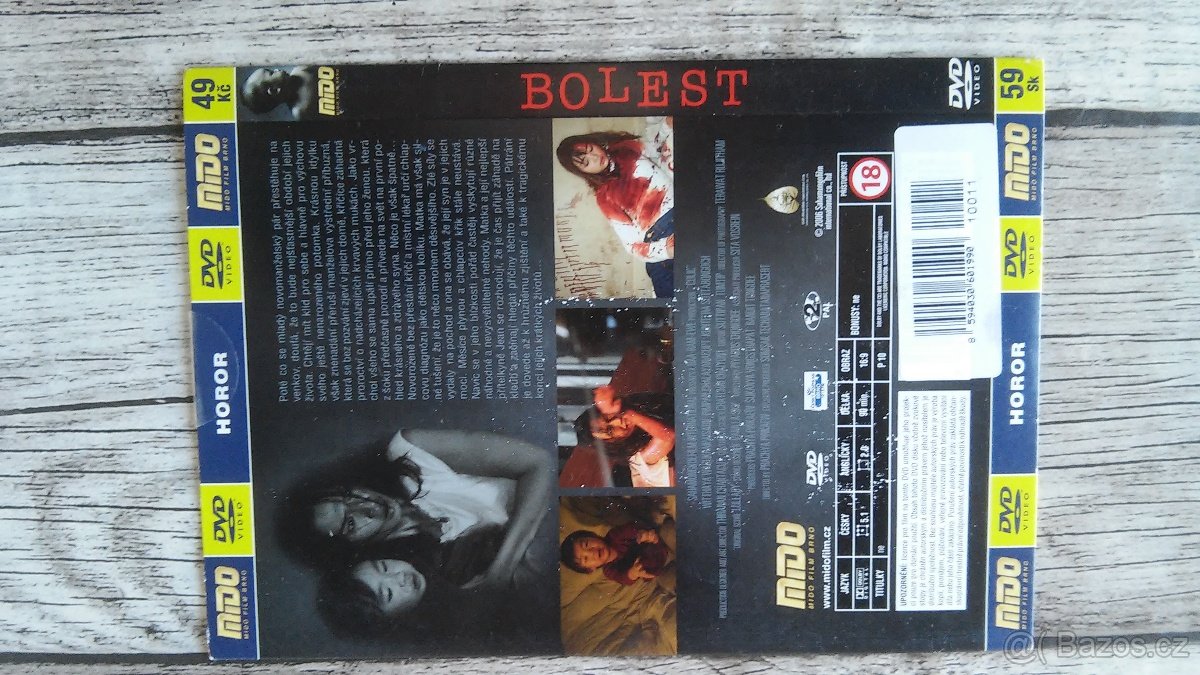 Film Bolest, mysteriózní horor, 2006, vydav. Mido - 2