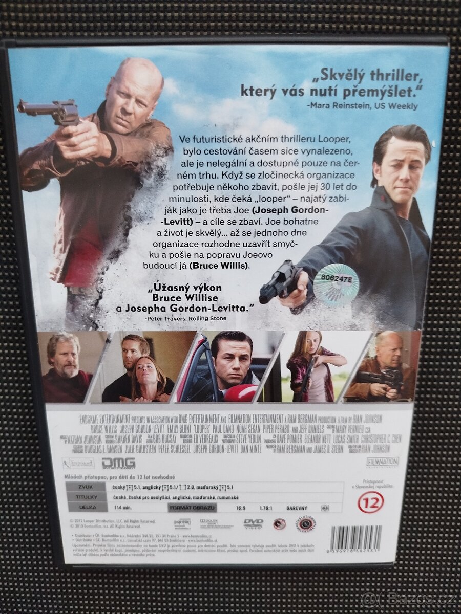 Looper, DVD, Bruce Willis, Joseph Gordon-Levitt, Emily Blunt - 2