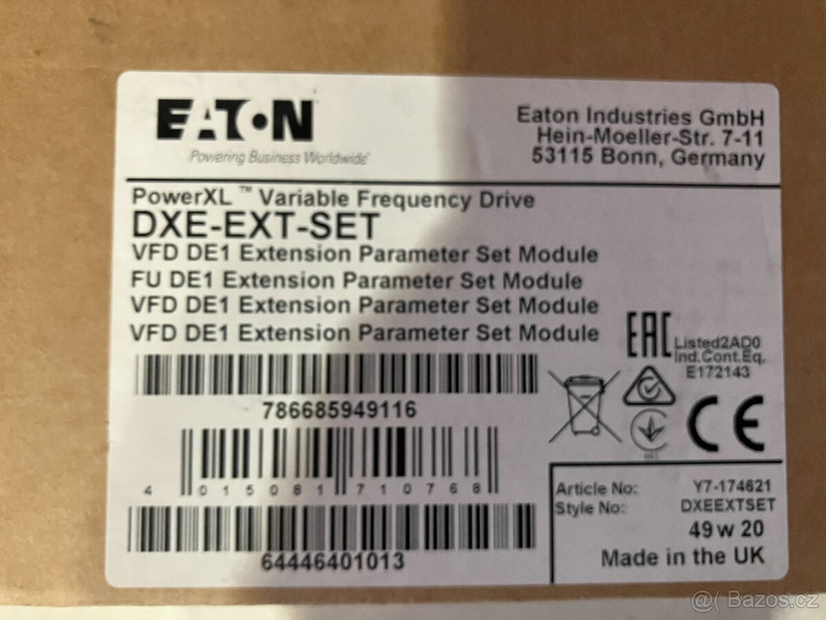 EATON 174621 DXE-EXT-SET Parametrizační modul pro DE1 - 2
