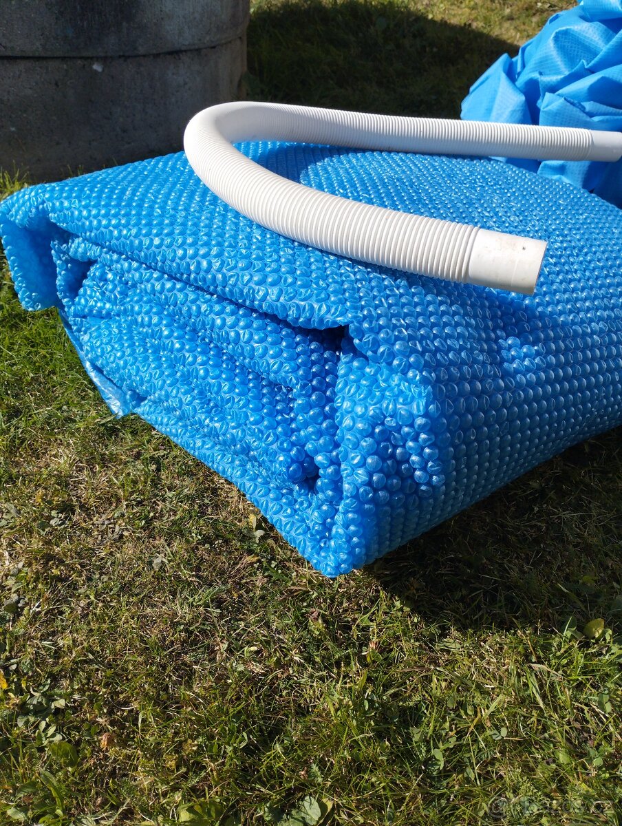 Bazén s nafukovacím lemem+bublinková fólie - 2