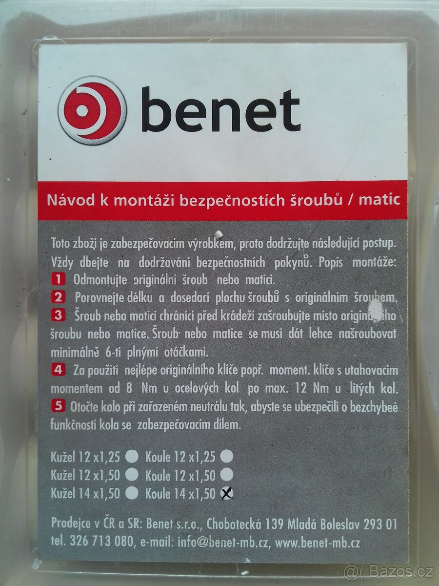 Bezpečnostní šrouby - 2