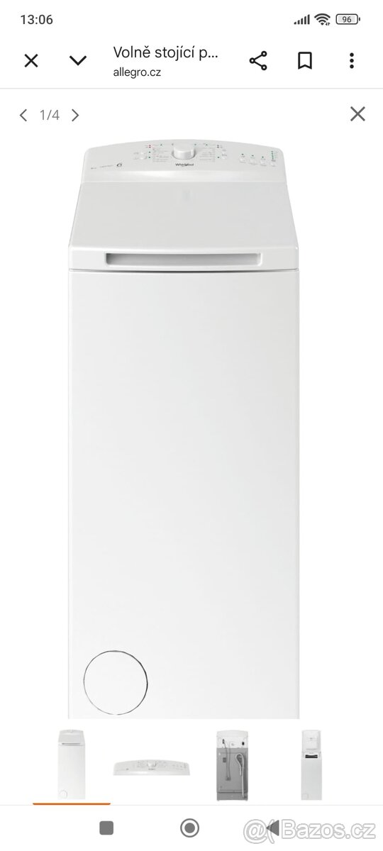 Prodám pračku s vrchním plněním Whirlpool - 2