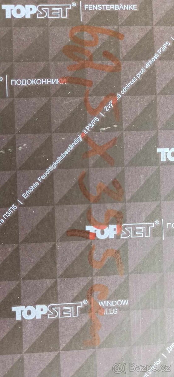 Nový vnitřní parapet zn.Topset - 2