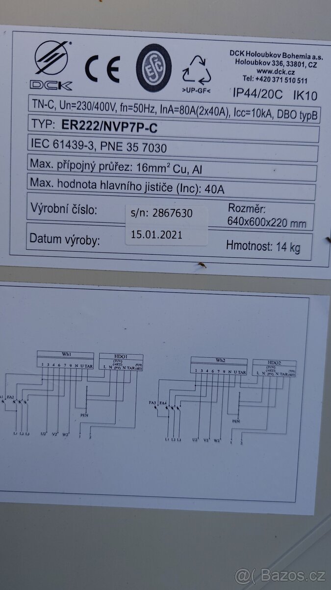Rozvaděč čez - 2