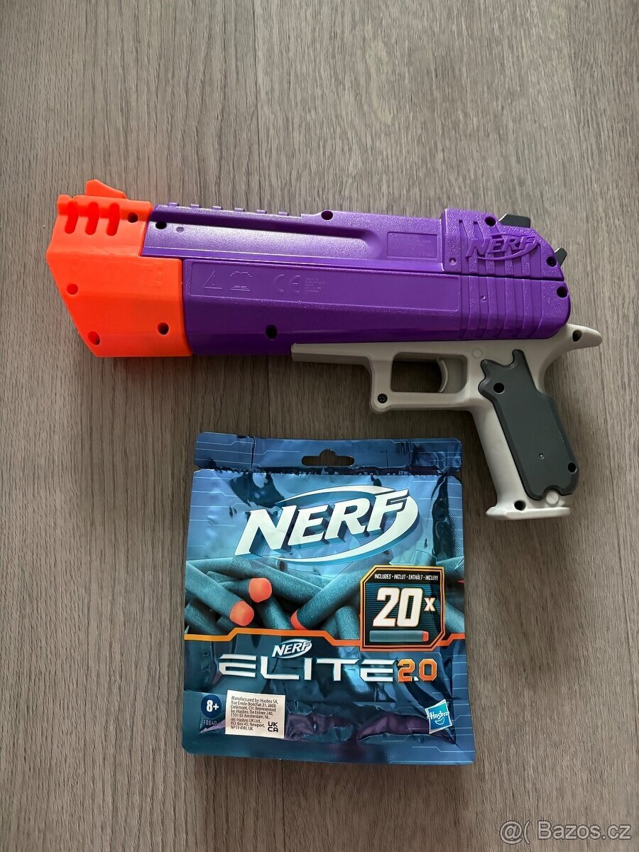 2x Zbraň nerf +náboje - 2