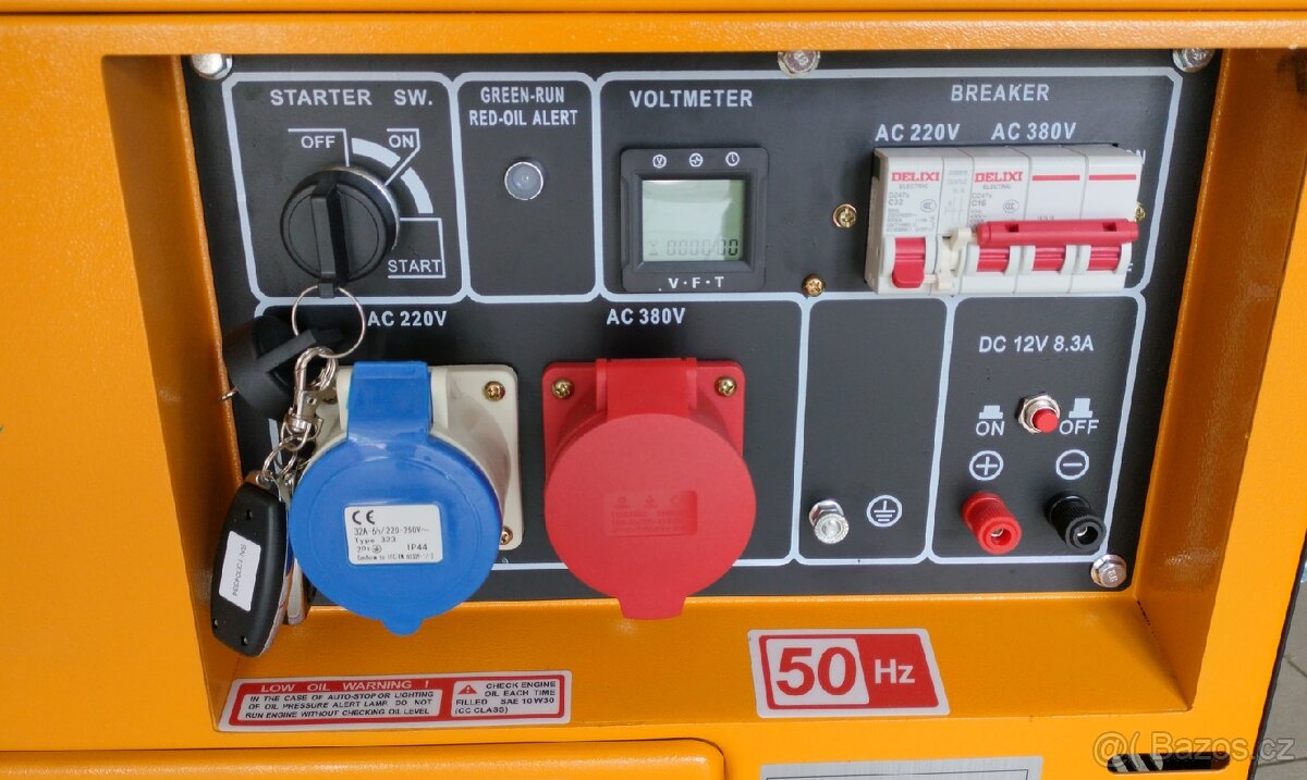 Nová elektrocentrála diesel 5kW 3-faze s el startérem - 2