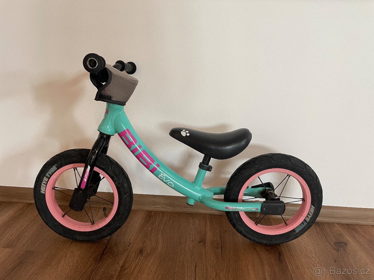 Odrážedlo BIBI EVO Mint/Pink - 2