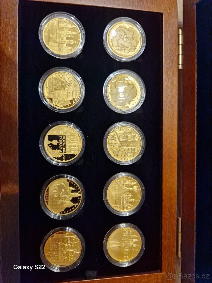 SADA ZLATÝCH MINCÍ 5000 Kč Města ČR - 2