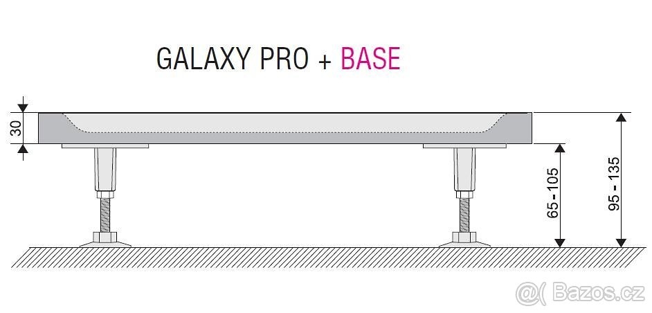 Nové nastavitelné nožičky k vaničkám Ravak Galaxy Pro base - 2
