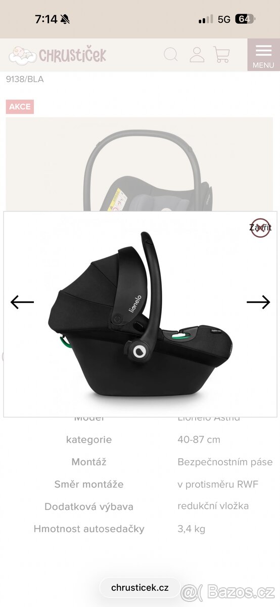 Lionelo autosedačka - 2